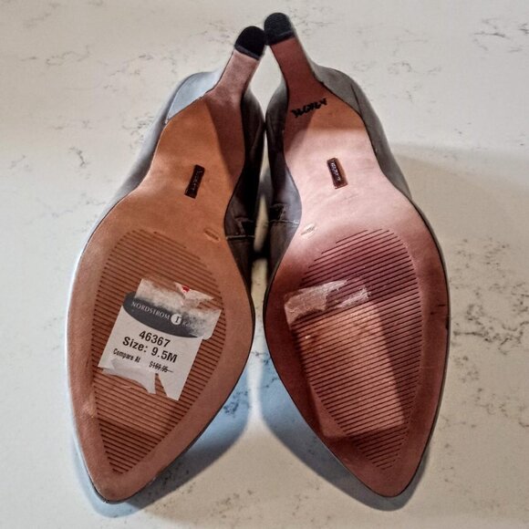 Classiques Entier Grey Leather Ankle Bootie - Picture 4 of 5